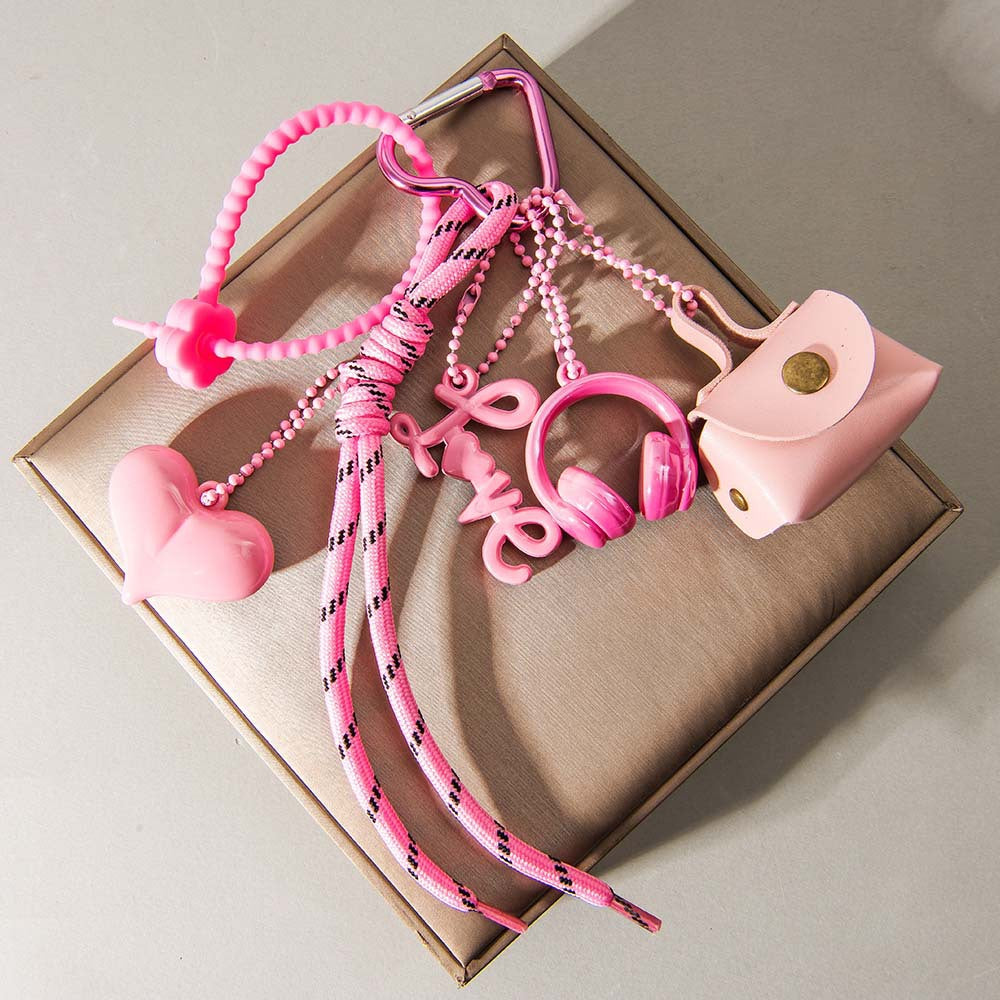 Fashion Bow Earphones keychains
