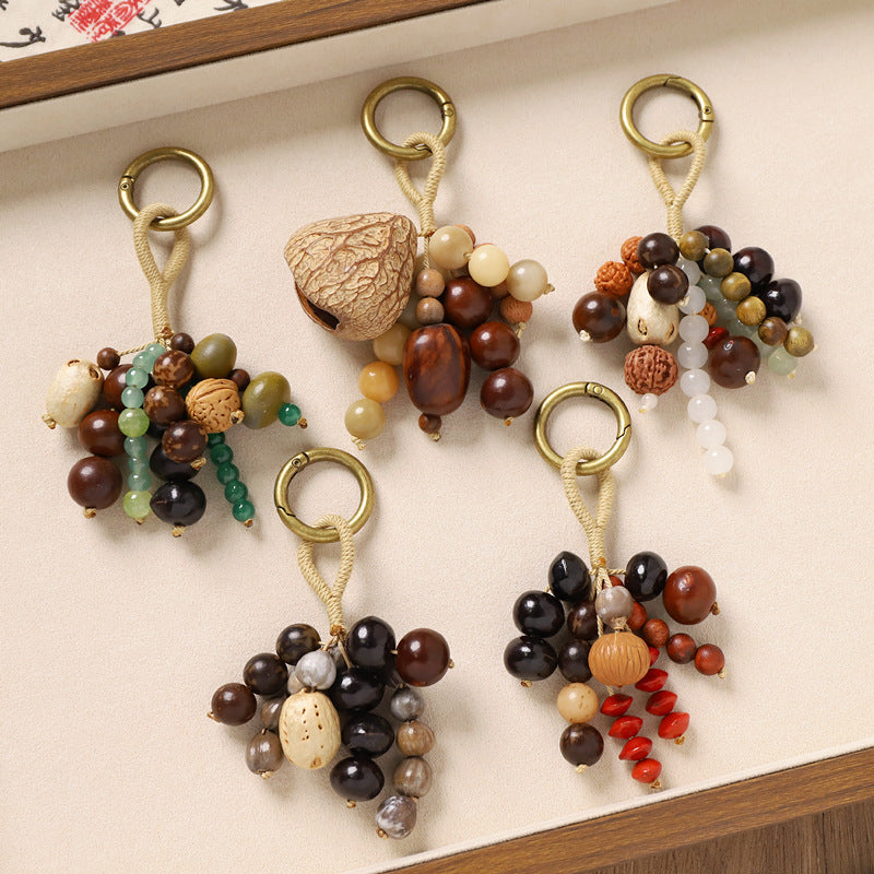 Wish-fulfilling seed bag pendant keychain