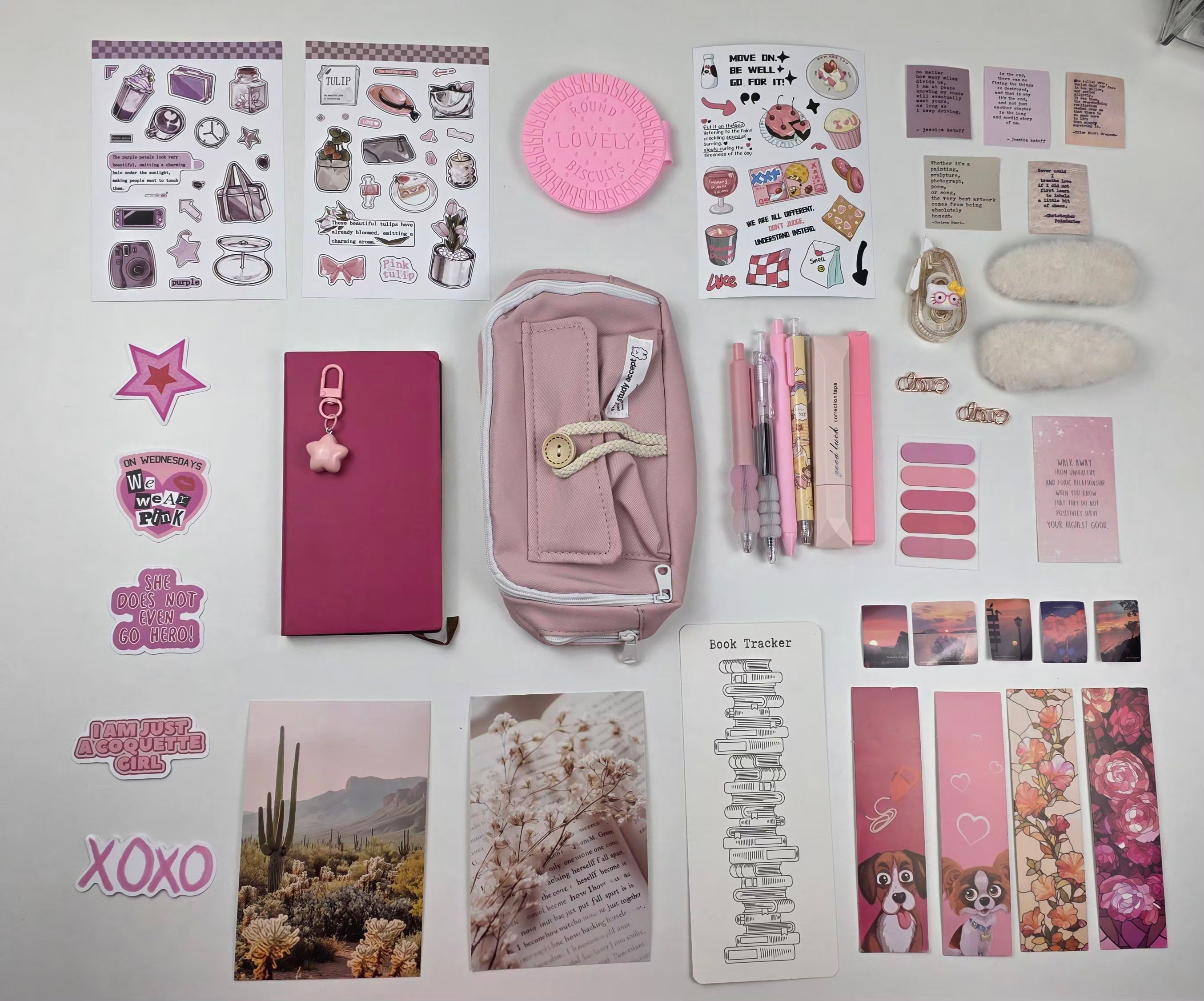 Berry Glow Desk Set🍒🍓