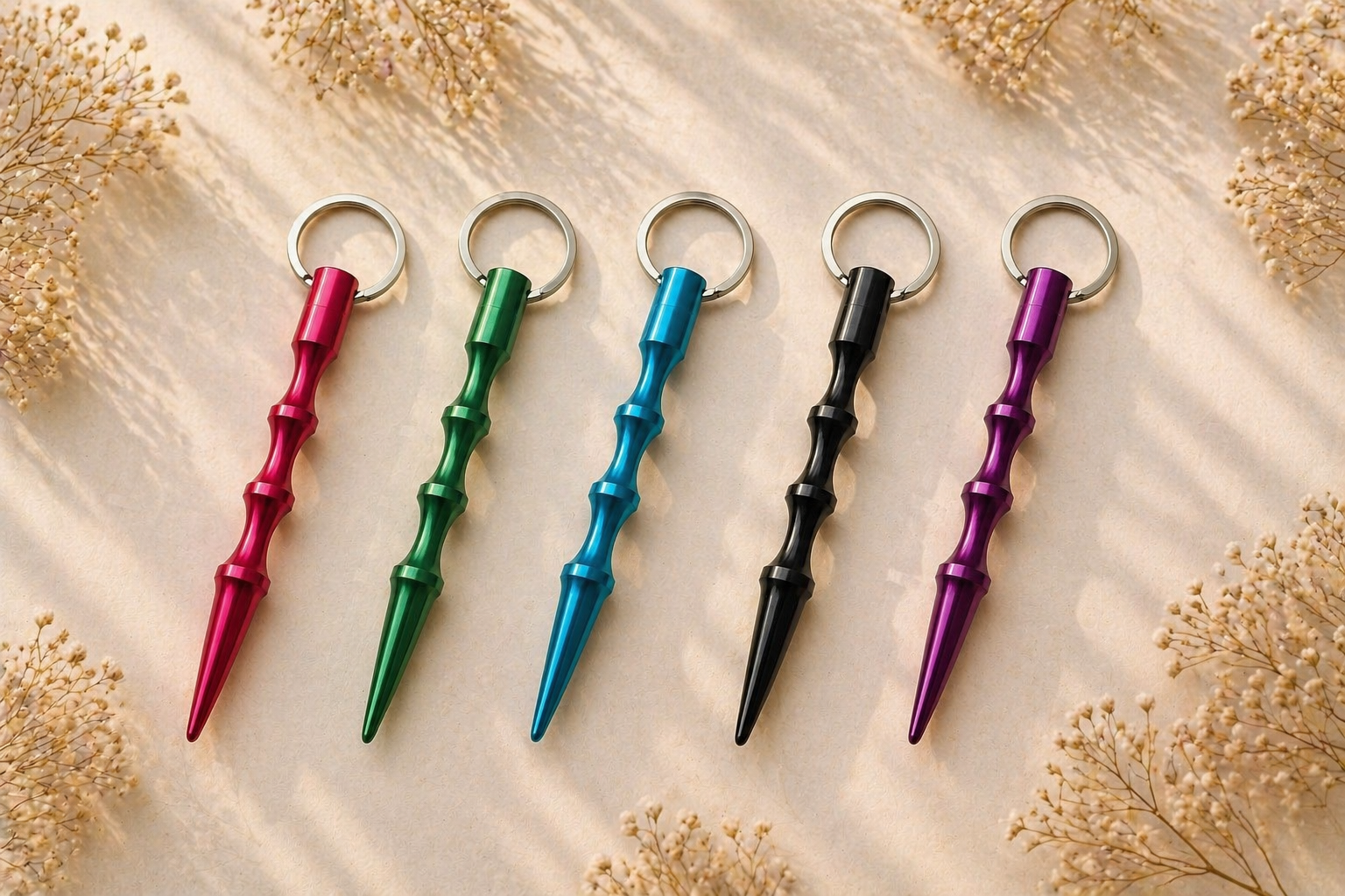 Self-defense stick keychain