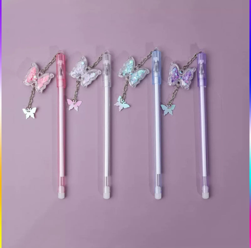 Sequin Butterfly Gel Pen