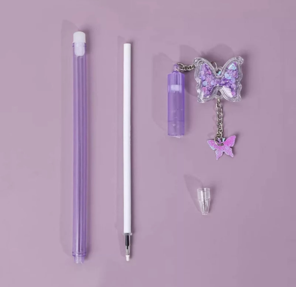 Sequin Butterfly Gel Pen