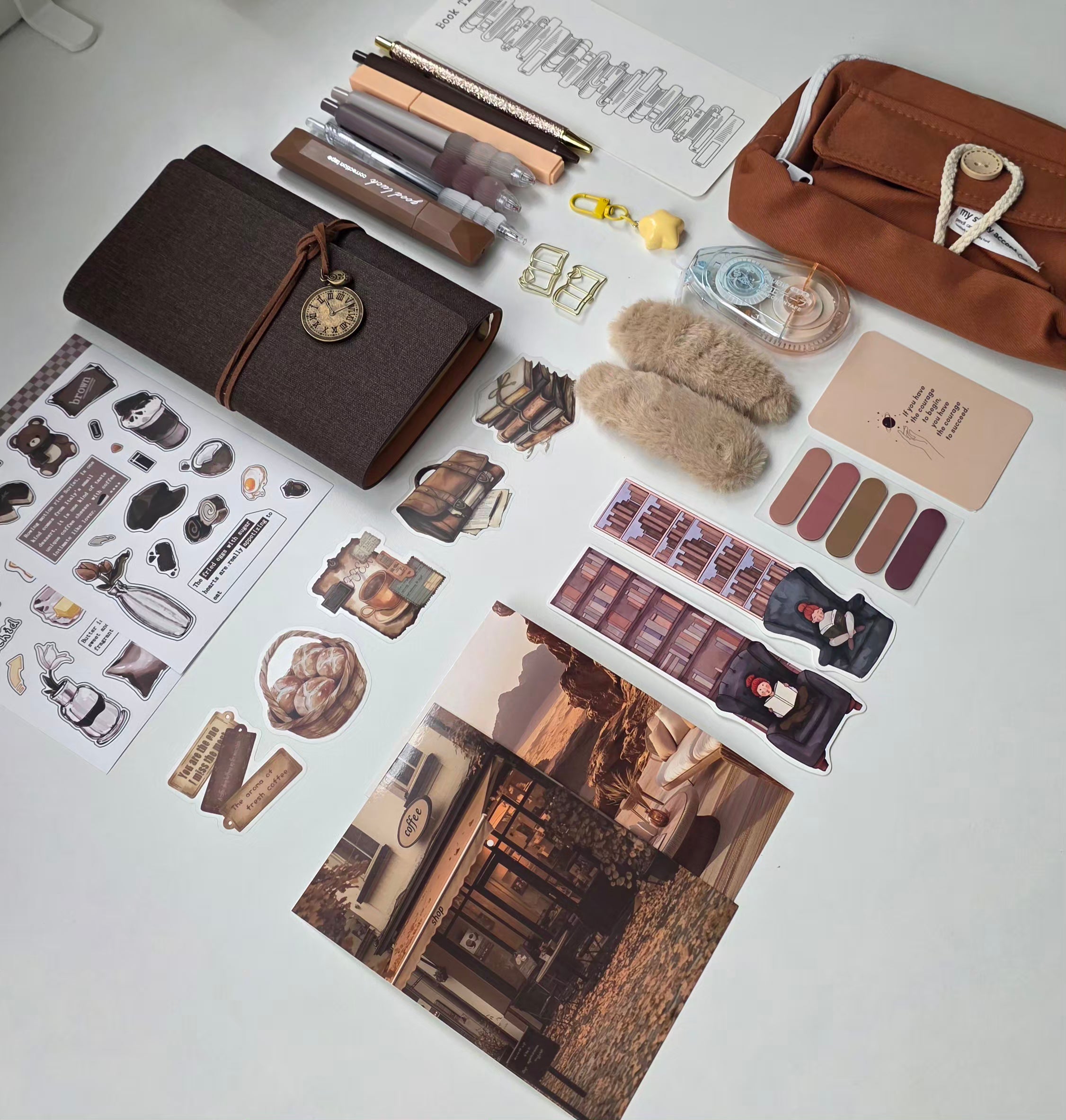 🍩Brown Velvet Stationery
