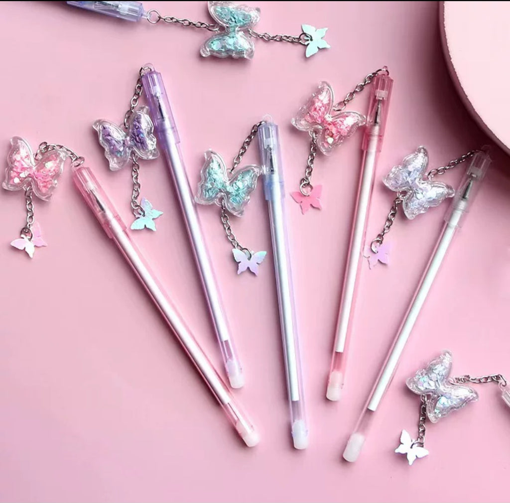 Sequin Butterfly Gel Pen