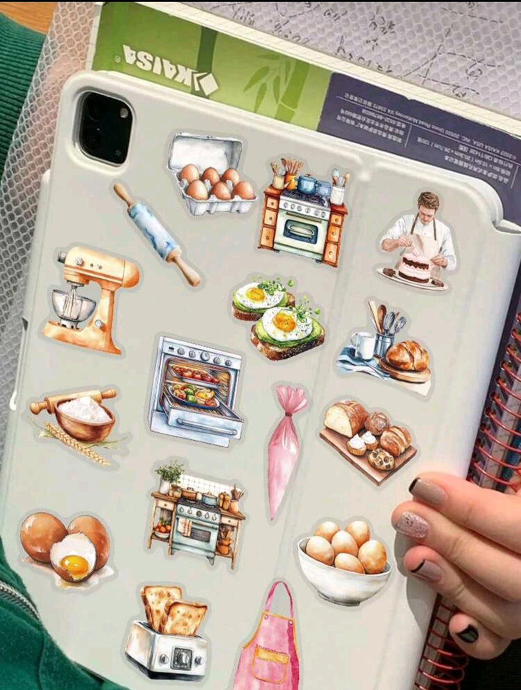 50pcs Vintage Baking Stickers