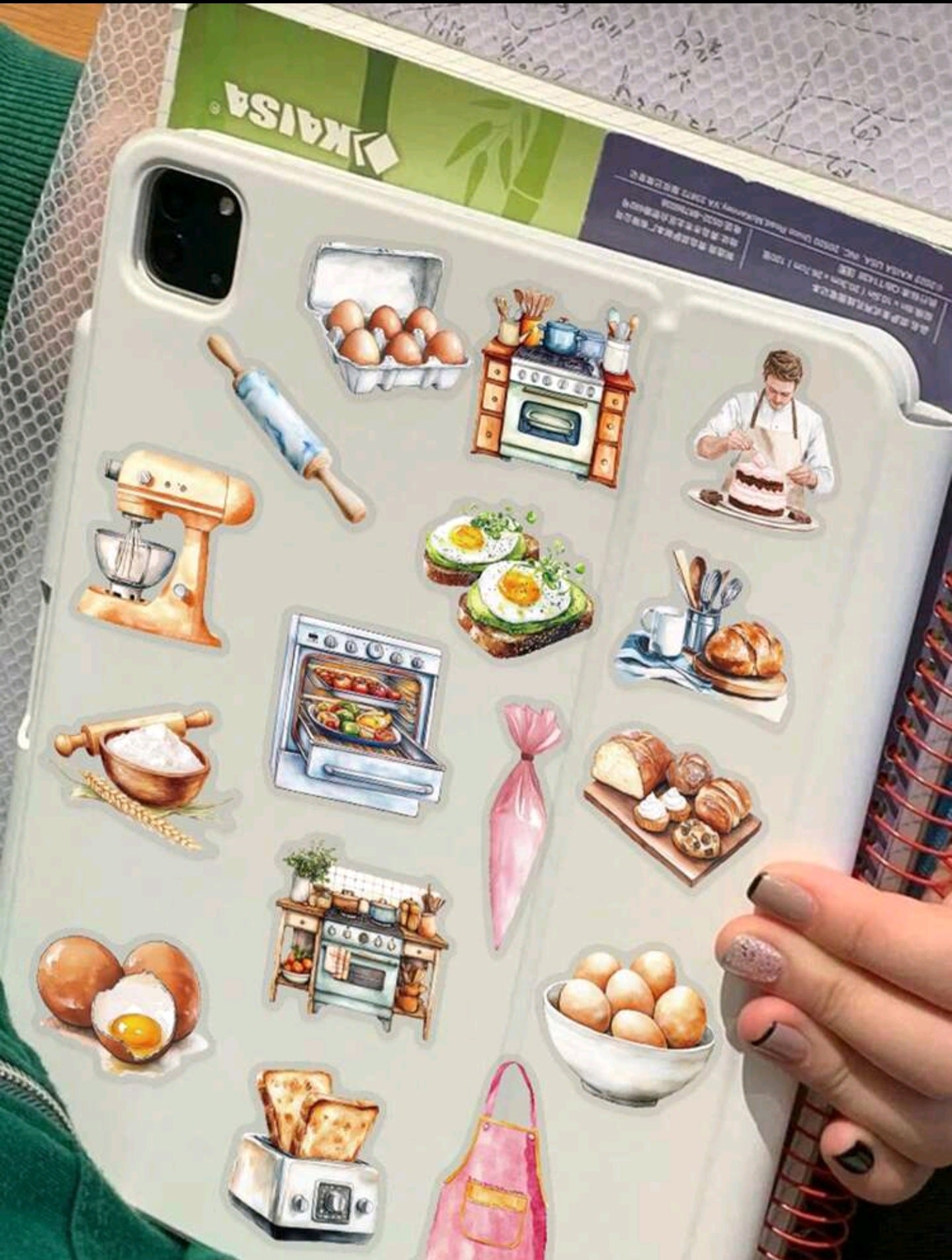 50pcs Vintage Baking Stickers