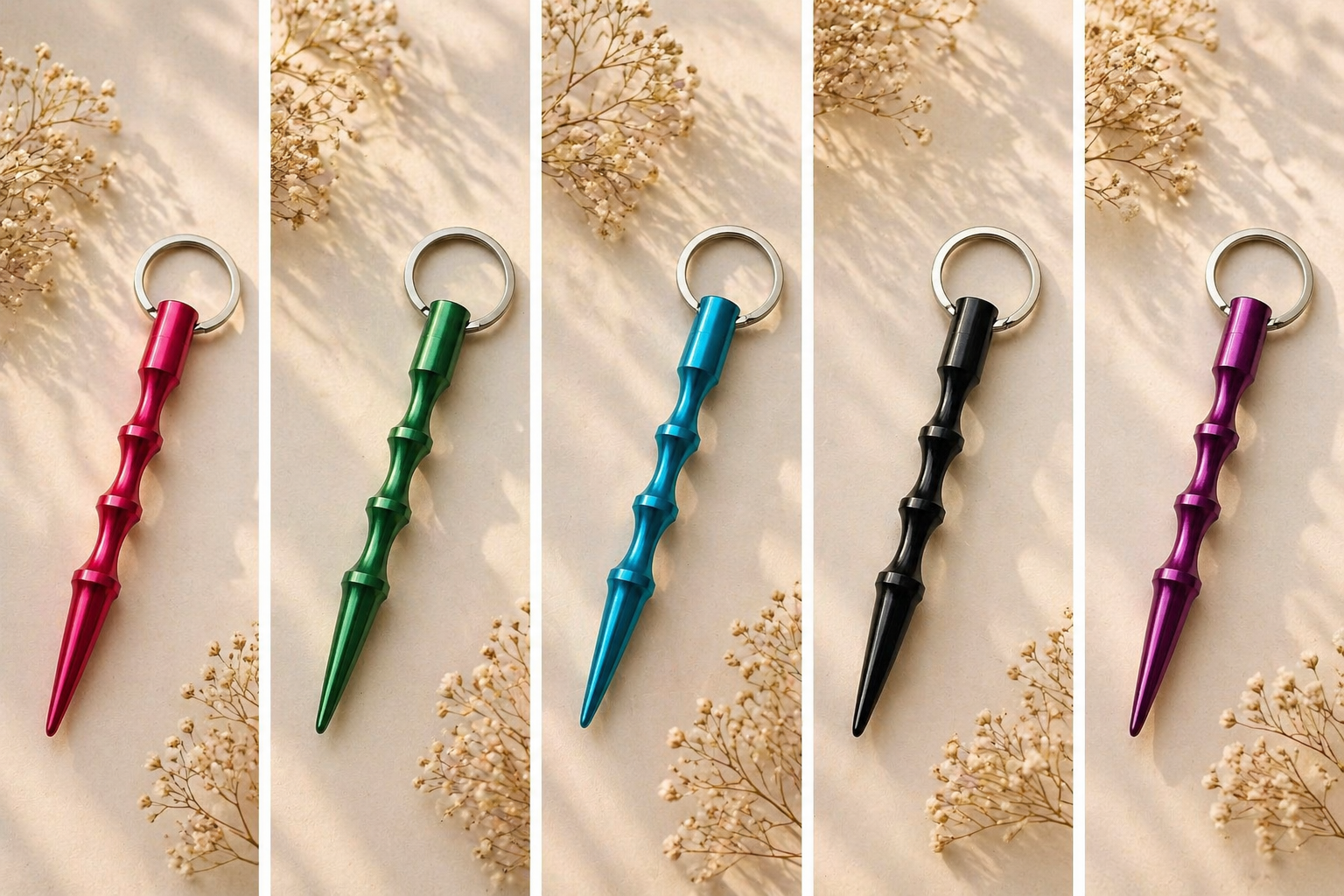 Self-defense stick keychain