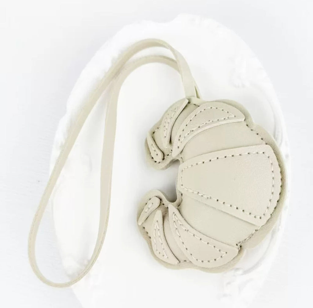 Leather Croissant Keychain 🥐